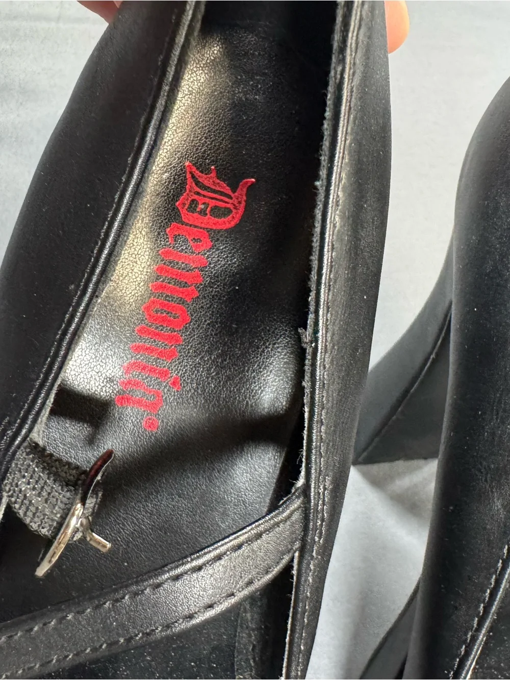 Demonia Black Platform Mary Jane Pumps